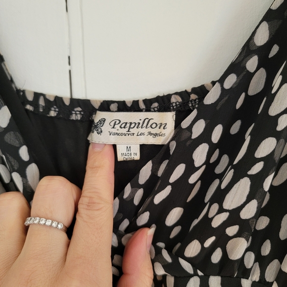 Midi dress black and white sixe M - Picture 4 of 12